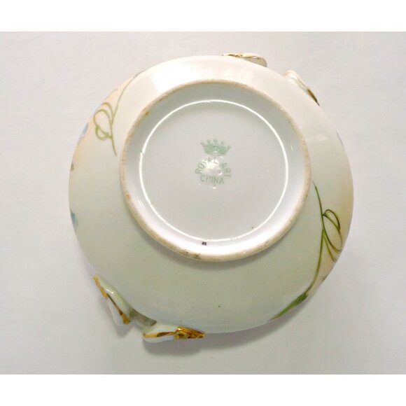 Nippon Serving Bowl Windmill & Royal Art China Candy Dish Hand Painted 1930's - Picture 4 of 7